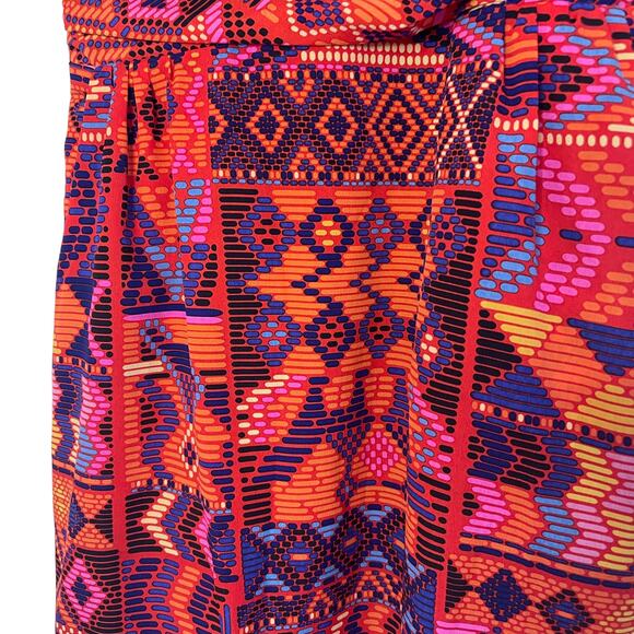 Mara Hoffman colorful tribal print mini silk dress - 4 - Picture 6 of 9